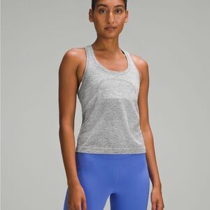 Lululemon cropped swiftly tank grey